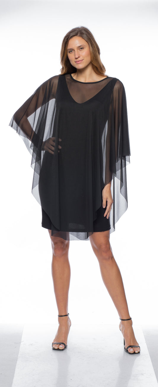 SHEER OVRLAY DRESS